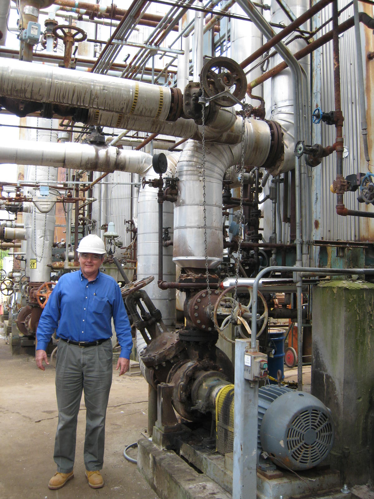 Randy at the plant